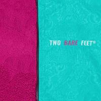 Two Bare Feet Weatherproof Classic Print Changing Robe - Teal / Raspberry Extra Image 3 Preview